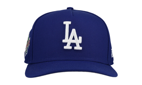 9FIFTY Los Angeles Dodgers 1988 World Series A Frame Snapback Hat "Blue" NE140