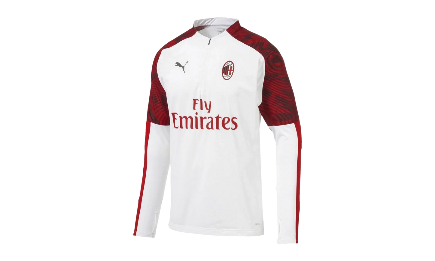 AC Milan 1/4 Zip Top "Puma White / Tango Red" 756142 02