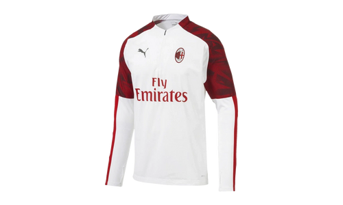 AC Milan 1/4 Zip Top "Puma White / Tango Red" 756142 02