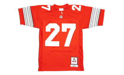 NCAA Eddie George Dark Football Jersey "1995 Ohio State - University Red" LGJY3234 OST95EGRUNRD
