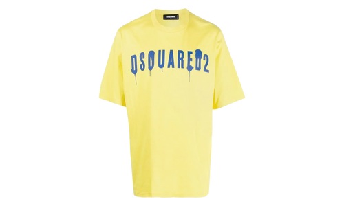 Logo Print Crewneck T-Shirt "Yellow" S71GD1282S22427172