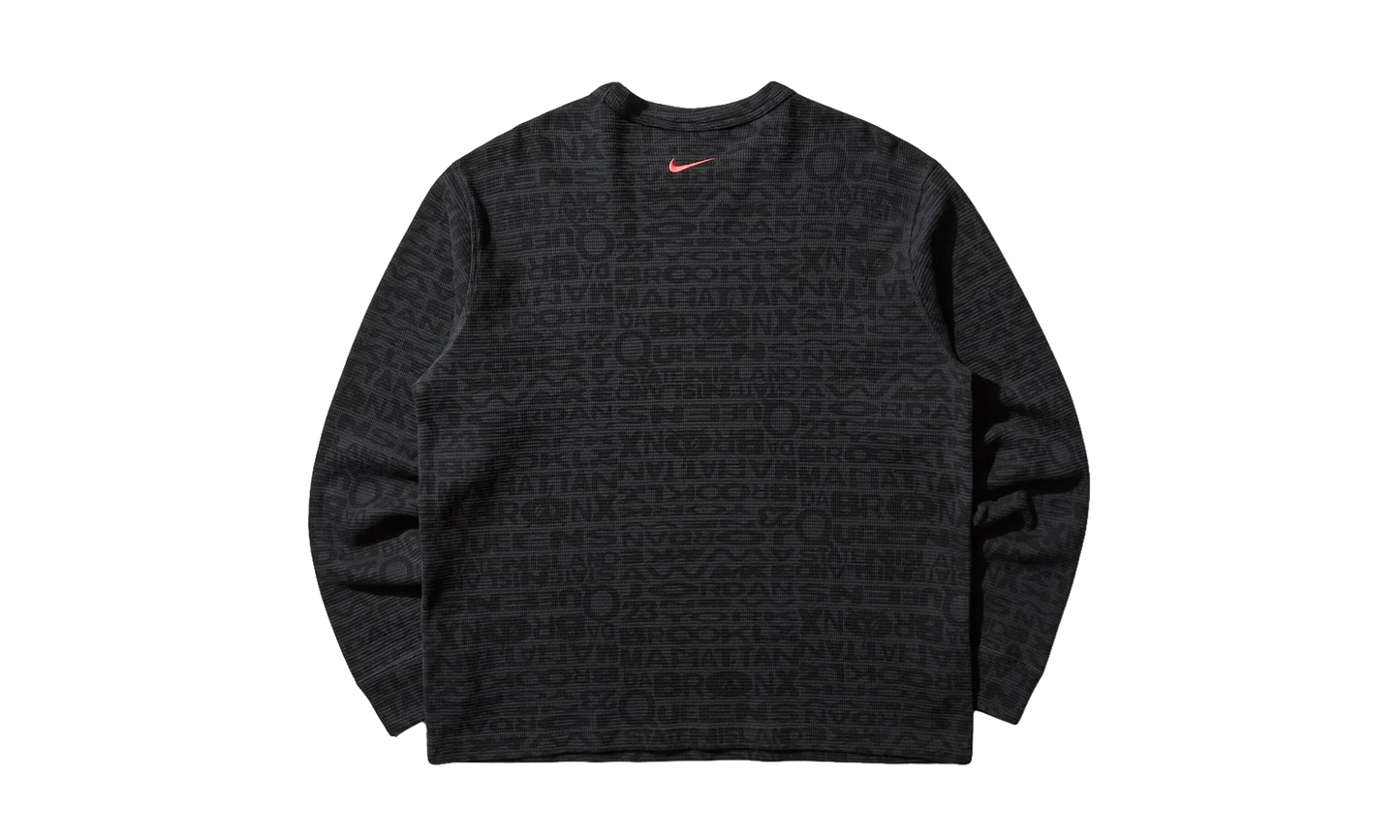 Jordan x Awake NY Thermal Shirt "Black / University Red" IB7955 010
