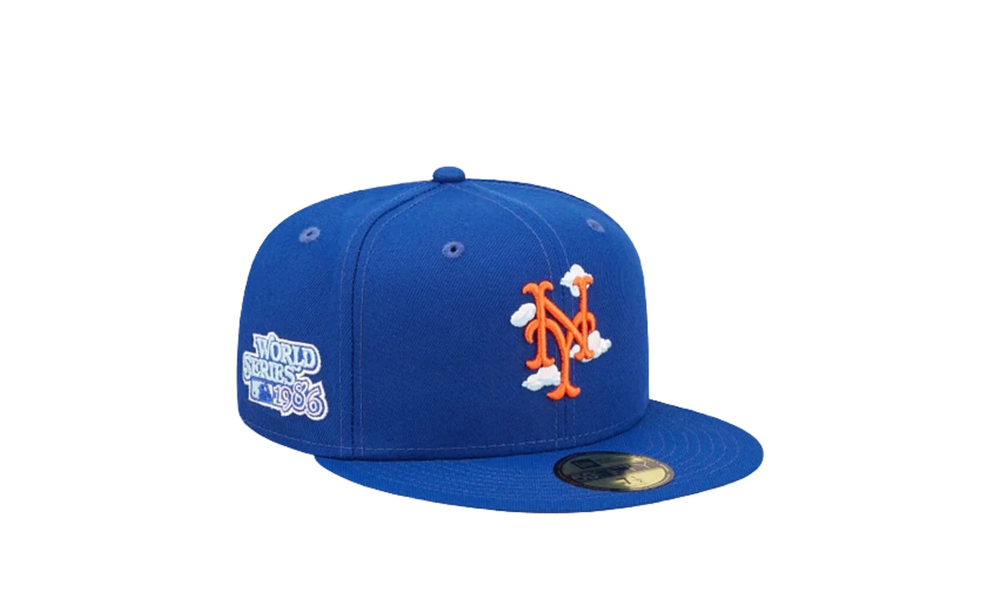 59Fifty MLB New York Mets Comic Cloud Fitted Hat "Blue" 60243852