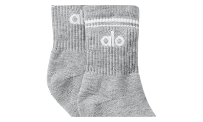 Half-Crew Throwback Sock "Grey / White" ALO03