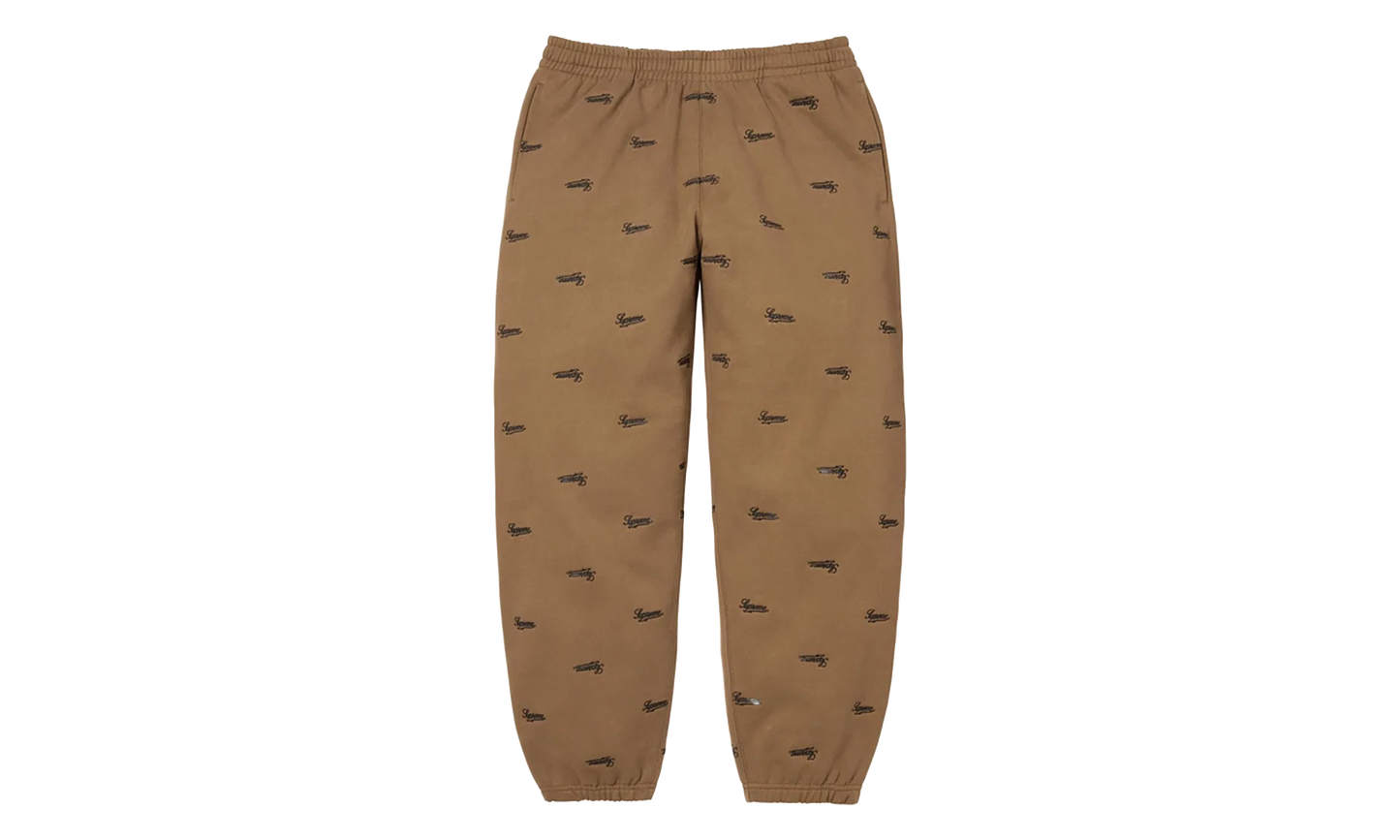 Repeat Script Sweatpants "FW25 - Dark Khaki" SU26979