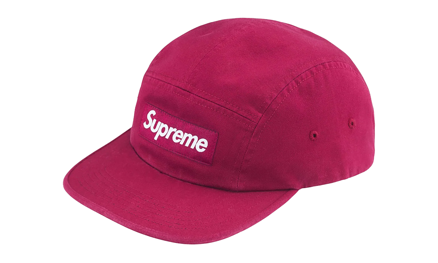 Washed Chino Twill Camp Cap "FW24 - Cranberry" SU27095
