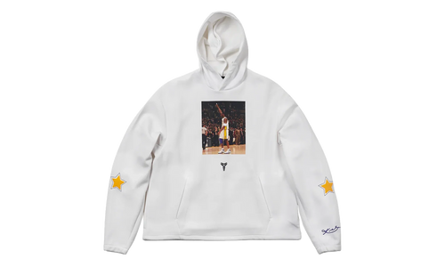 Kobe Bryant 81 Fleece Hoodie "White / Black" IO9561 100