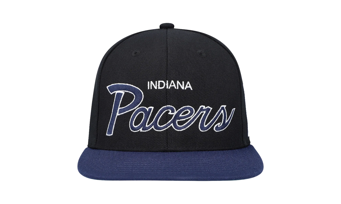 NBA Hardwood Classics Script 2.0 Snapback Cap "Indiana Pacers - Black" HHSS3282 IPAYYPPPBLCK
