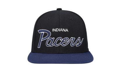 NBA Hardwood Classics Script 2.0 Snapback Cap "Indiana Pacers - Black" HHSS3282 IPAYYPPPBLCK