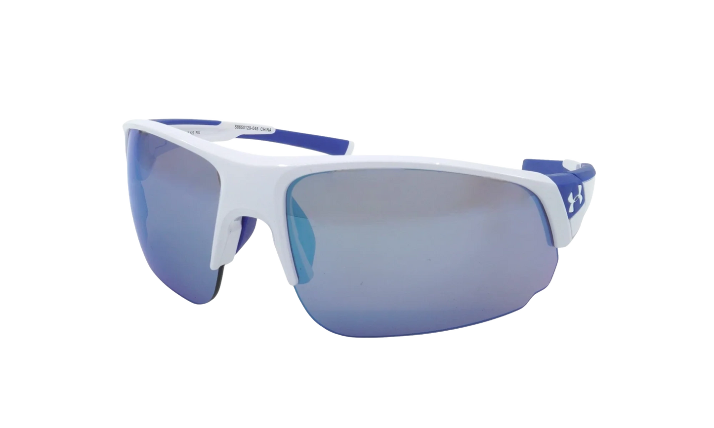 Changeup Dual Sunglasses "Gray Mirror - Shiny White / Royal Blue" S8650129 045