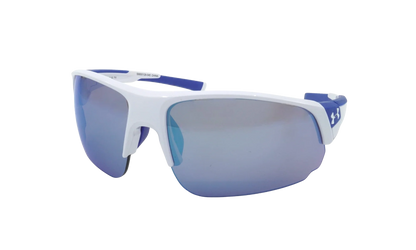 Changeup Dual Sunglasses "Gray Mirror - Shiny White / Royal Blue" S8650129 045