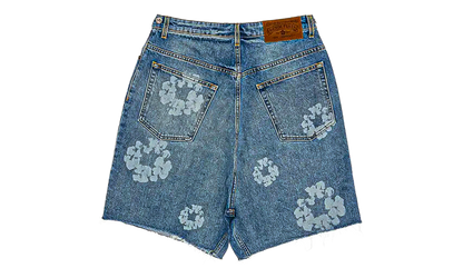 Laser Wreath Denim Short "Light Wash" DT388