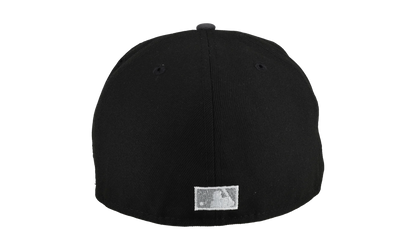 59FIFTY New York Mets 50th Anniversary Upside Down Script Fitted Hat "Black / Brown" NE198