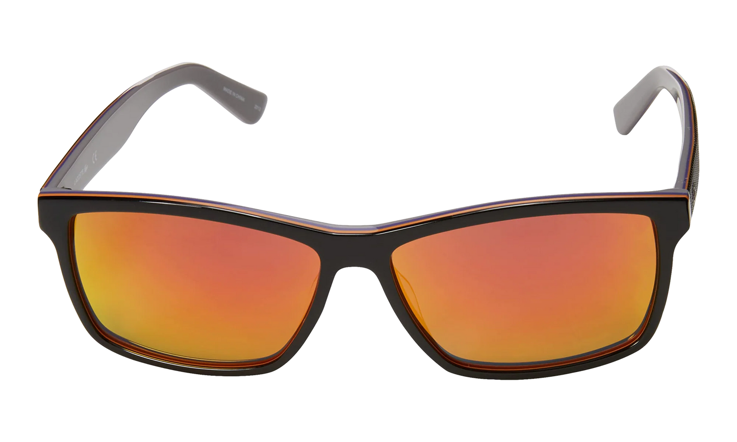 Rectangle Sunglasses "Shiny Black" L705S-003