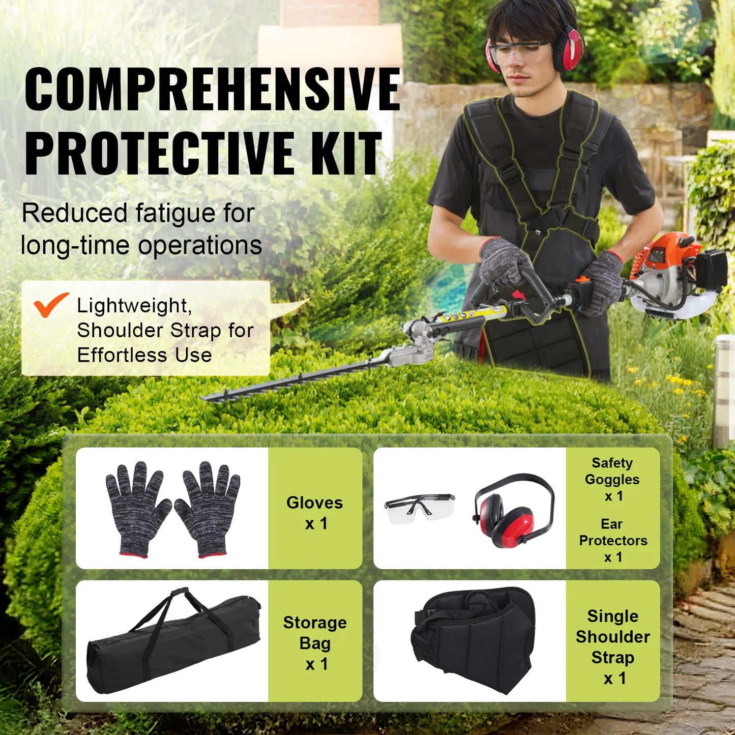 52CC 6-in-1 Gas Powered Yard Tool Set