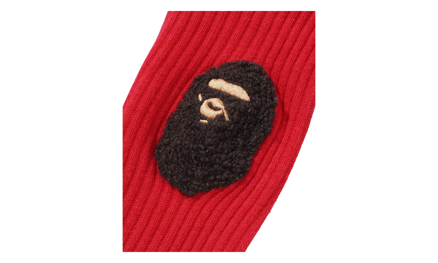 Ape Head Socks "Red" 001SOL301001MRED