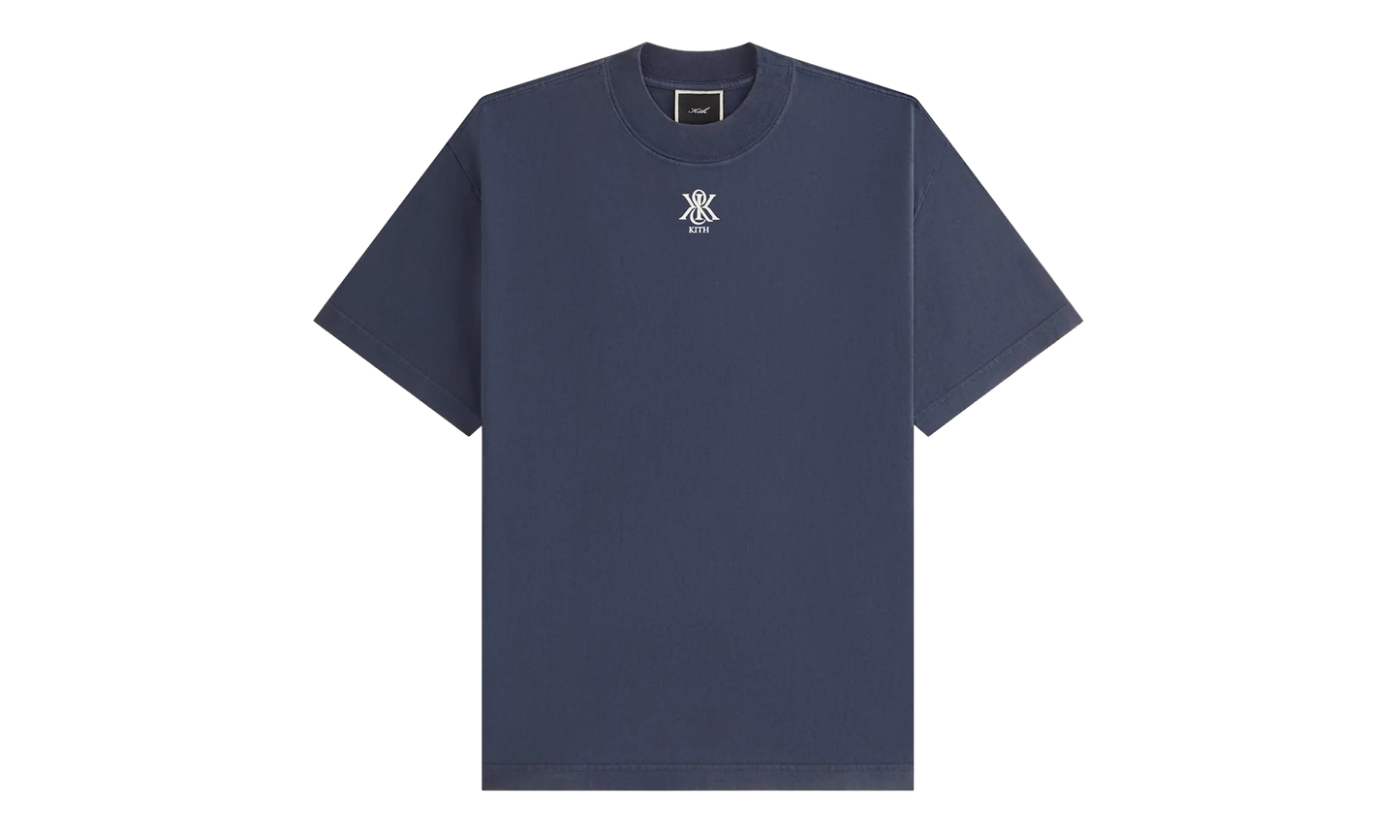 Mockneck Vintage Sueded Tee WMNS "Dark Blue" KITH126