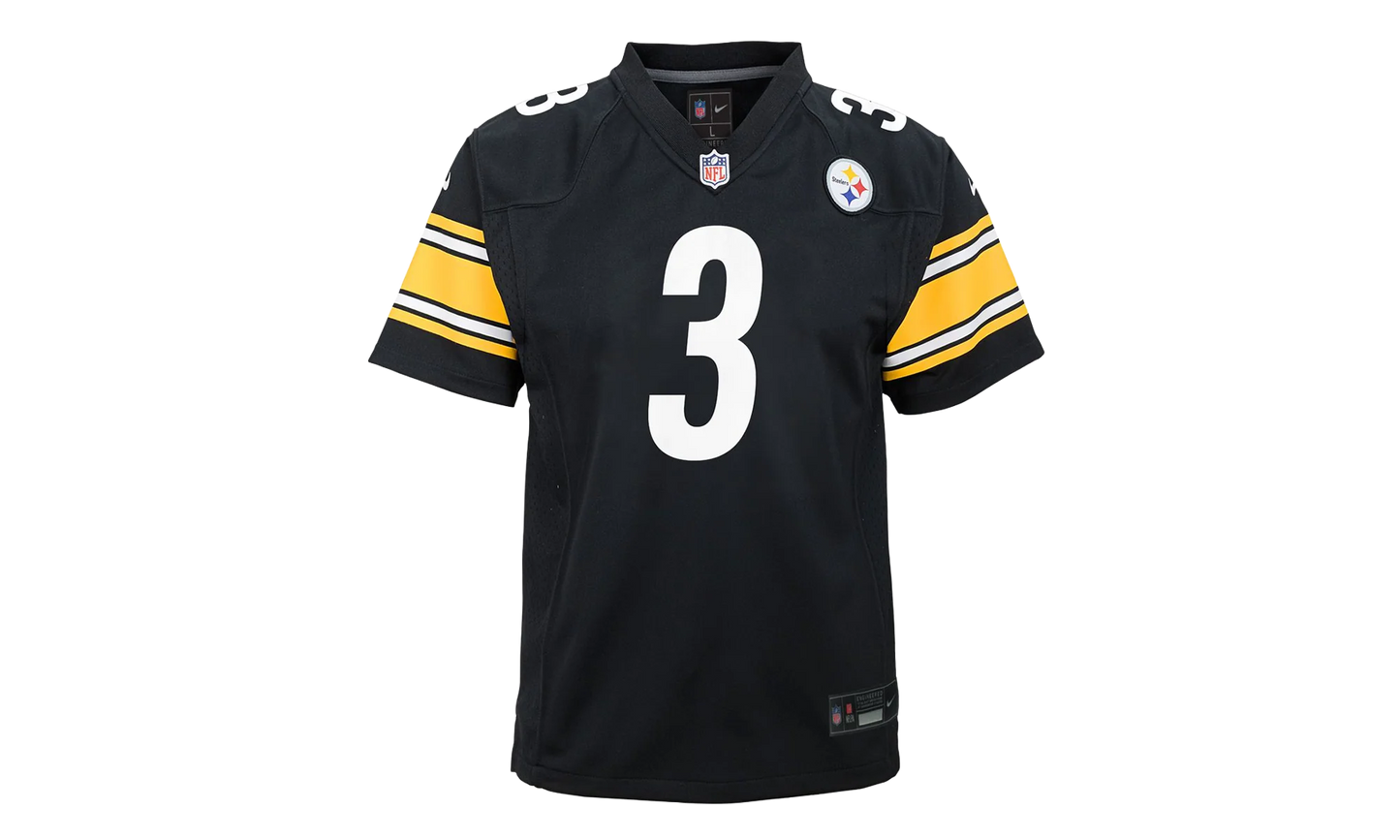 Russell Wilson #3 Replica Carbon Jersey GS "Black / Yellow" 9Z1B7F1P9 STEWR