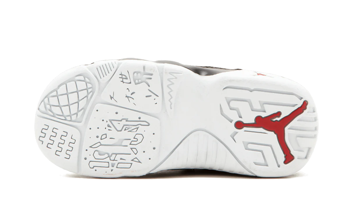 Jordan 9 Retro Low BT TD "BLACK / GYM RED / WHITE" 833906 001