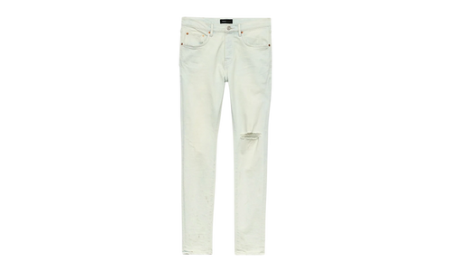 P001 Vintage Knee Blowout 'Light Indigo' "Blue" P001-VKSF324