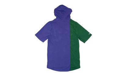 NBA Short Sleeve Split Hoodie "Milwaukee Bucks - Purple / Green" HDSSAJ19008 MBUPRGN