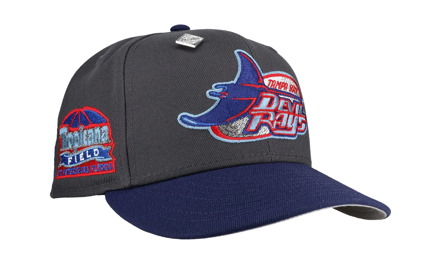 59FIFTY Tampa Bay Rays Tropicana Field Fitted Hat "Graphite / Navy" NE390