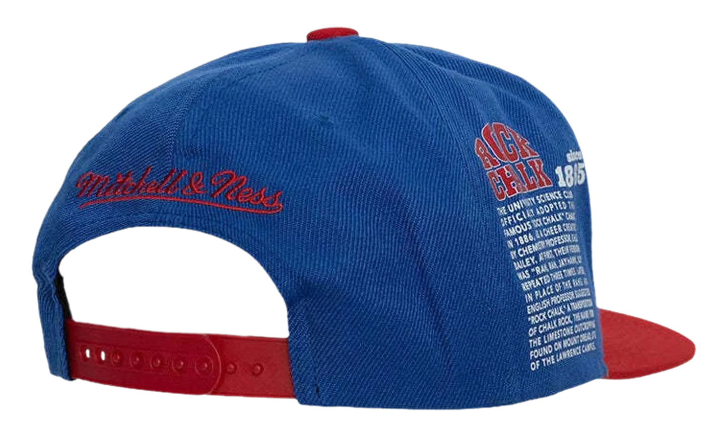 NCAA Team Origins Snapback Cap "Kansas Jayhawks - Royal / Red" 6HSSSH22019 KAURYRD