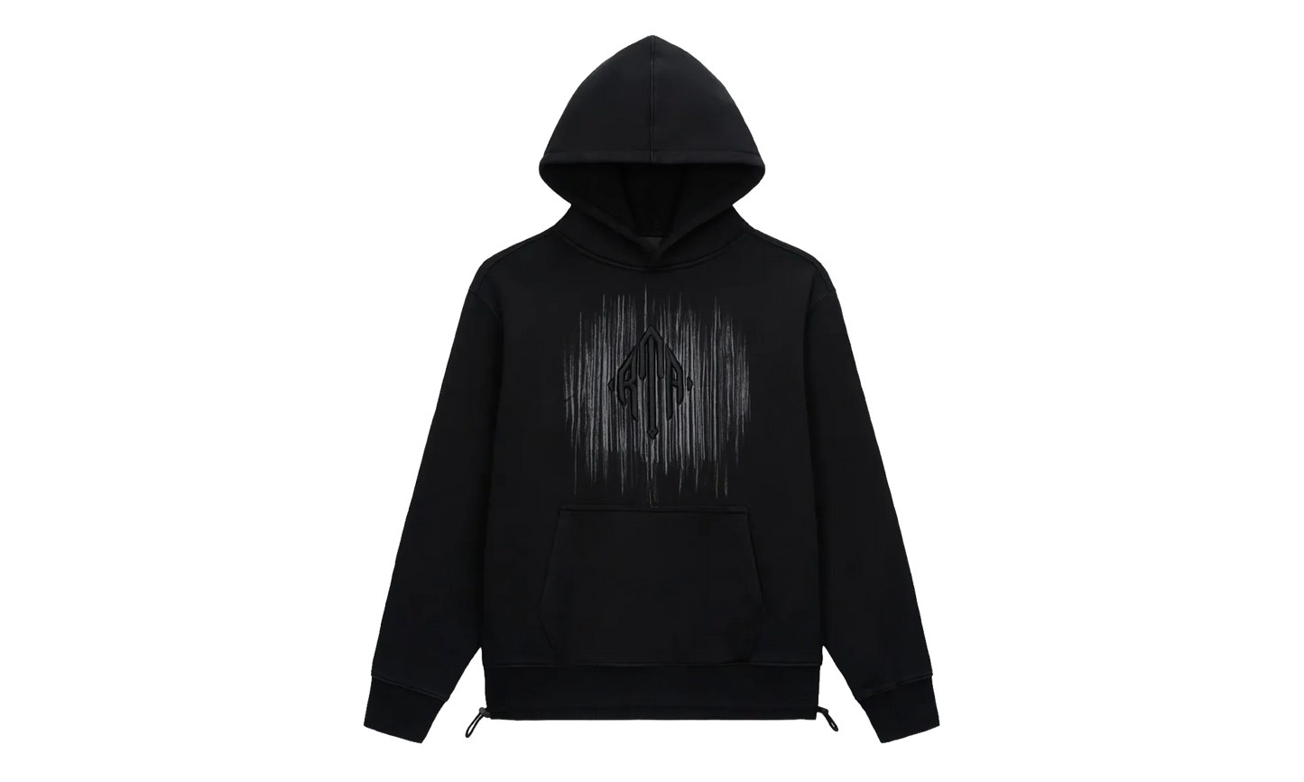 Etched Monogram Jordan Hoodie "Black" MCCTK909T1424BKETM