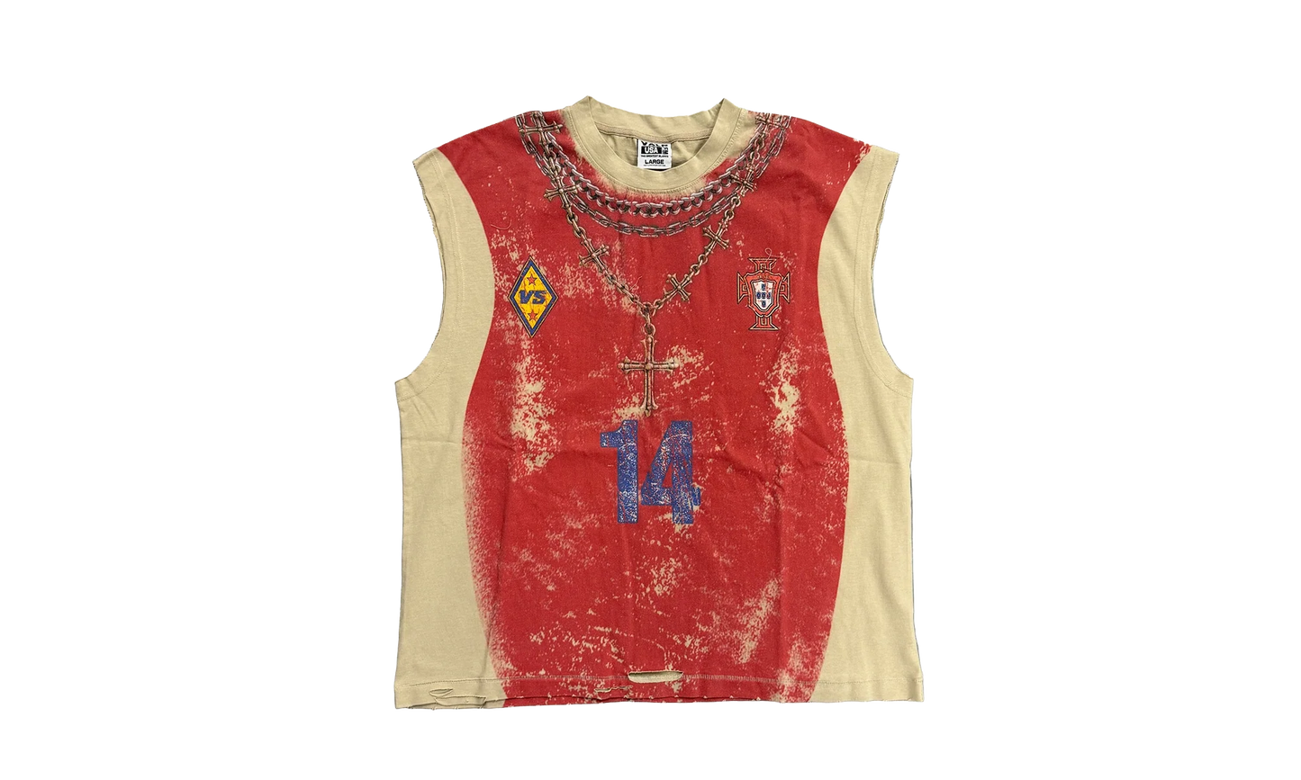 Muscle Sleeveless T-Shirt "Red" EDHCMBSF