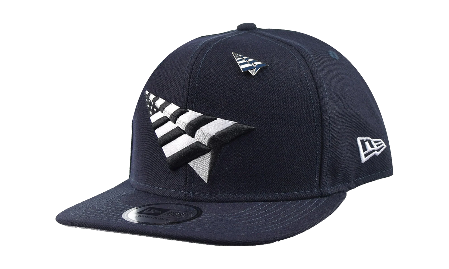 Paper Planes Old Crown Snapback Hat "Navy" NE459