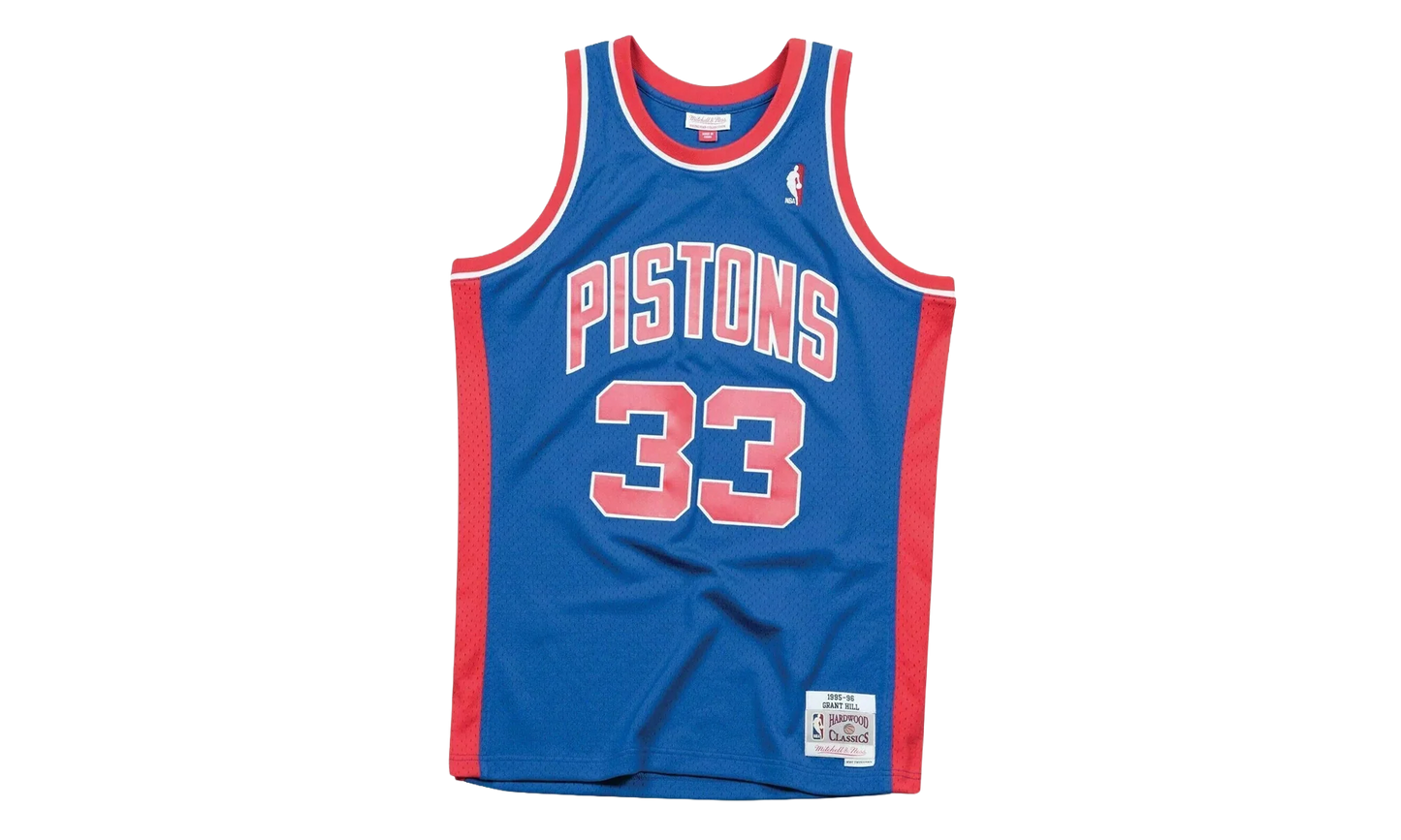 NBA Grant Hill Swingman Road Jersey "1995 Detroit Pistons - Royal" SMJYAC18025 DPIROYA95GHI