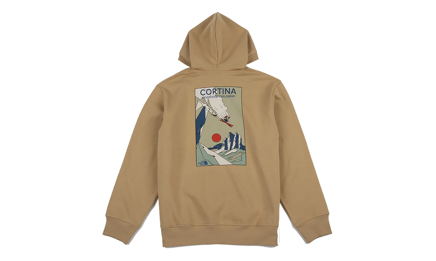 Mountain Celebration Relaxed Hoodie "Khaki Stone" NF0A8GB9LK5