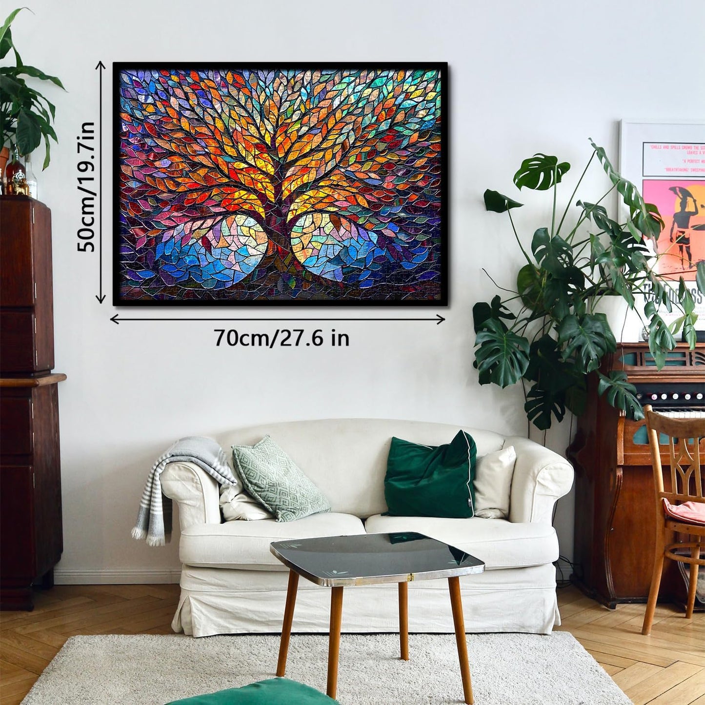 Stained Glass Puzzle Tree of Life Puzzles for Adults 1000 Pieces