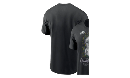 NFL Eagles Super Bowl Lix Champions T-Shirt "Lombardi Trophy - Black" 21466828
