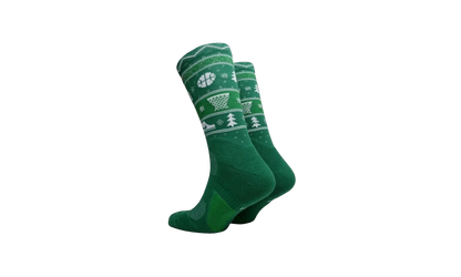ELITE CHRISTMAS CREW SOCKS "Clover/White/Club Gold" SX7866 312