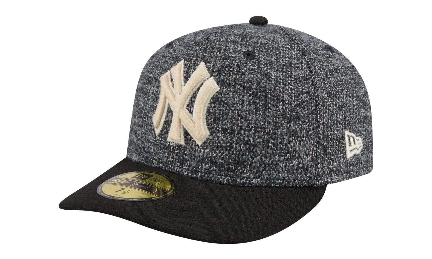 59FIFTY New York Yankees MLB Fitted Hat "Tweedy Cotton Black" NE463