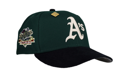 59FIFTY Oakland Athletics 1989 World Series Fitted Hat "Green / Navy - Corduroy Visor" NE343