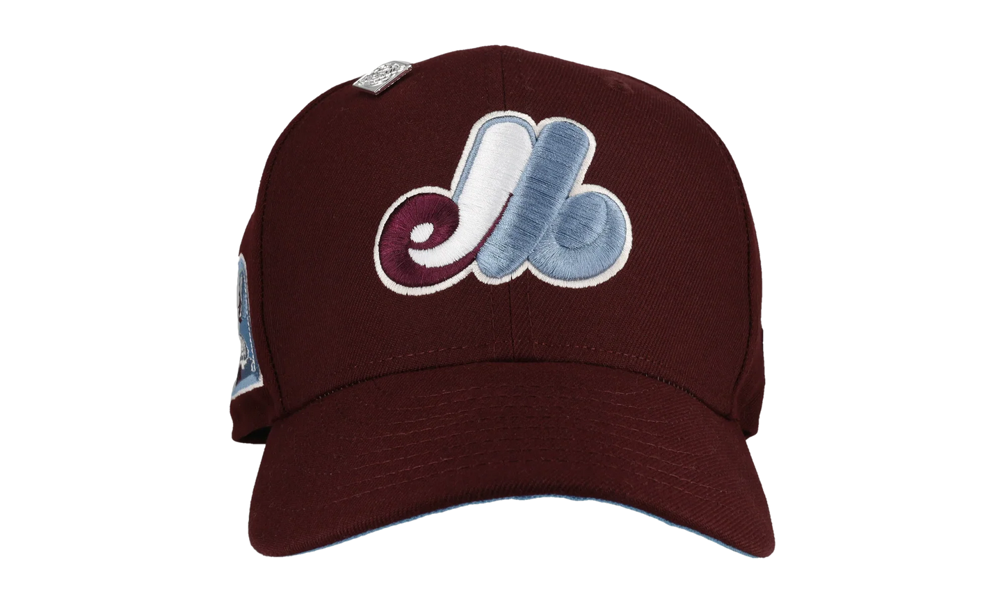 59FIFTY Montreal Expos Olympic Stadium Fitted Hat "Plum / Ice" NE170