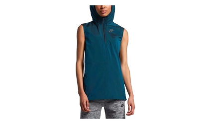 Sportswear Tech Hypermesh Sleeveless Hooded Vest WMNS "Navy" 833464 457