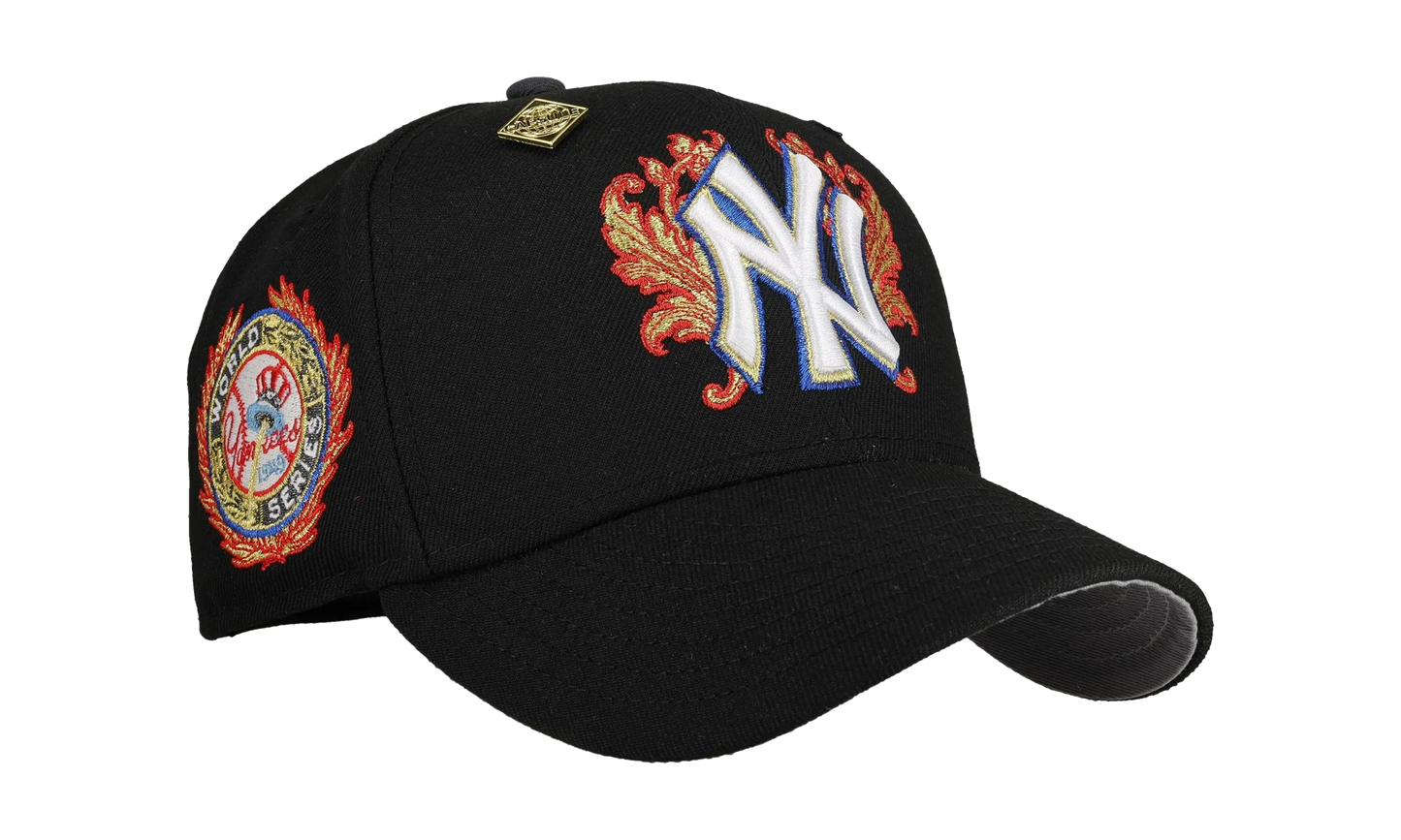 59FIFTY New York Yankees 1949 World Series Fitted Hat "Black Flames" NE225