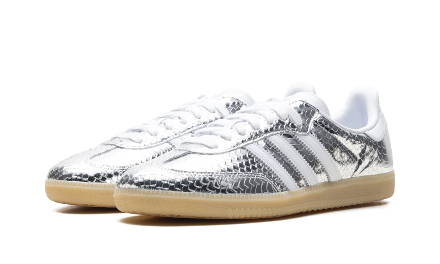 Adidas Samba OG WMNS "Patent Snakeskin Silver Metallic" IH9016