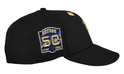 59FIFTY Houston Astros 50th Anniversary Star Fitted Hat "Black Yellow" NE414