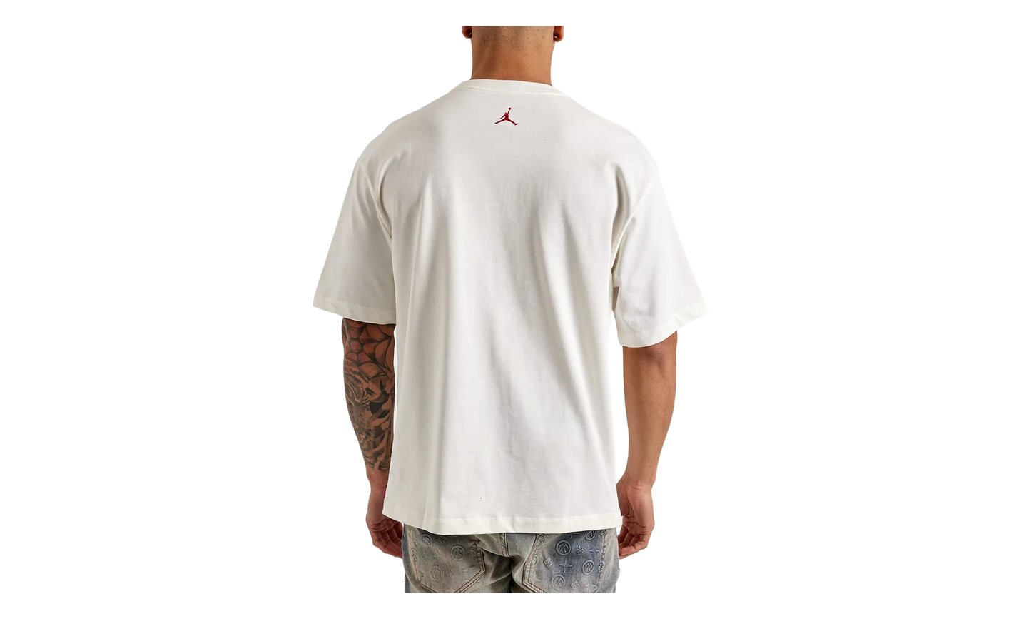 Air Jordan Flight Essentials Oversized T-Shirt "Sail / Varsity Red" HM7131 133