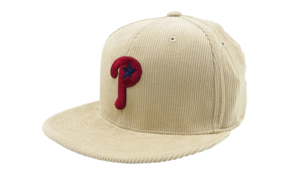 MLB Team Cord Fitted Phillies 2004 Cap "Cream" 6HSF1838 PPH04PPPCREA