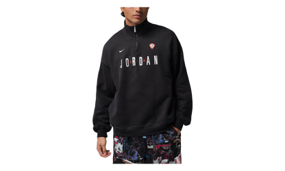 Air Jordan Flight Graphic Fleece Quarter Zip "Black / Sail" IF1816 010