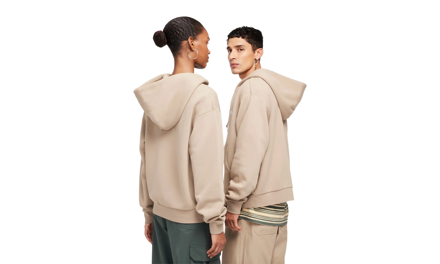 SB Full-Zip Fleece Skate Hoodie "Khaki / White" FZ8796 247