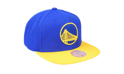 NBA Team 2 Tone 2.0 Snapback Cap "Golden State Warriors - Royal / Yellow" HHSS3264 GSWYYPPPRYYW