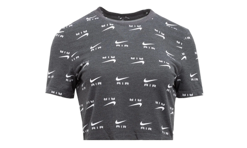 Air Slim-fit Printed Crop T-shirt WMNS "Black / White" DZ3751 010