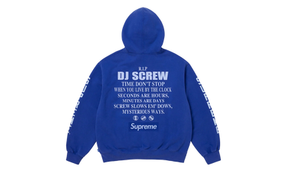 DJ Screw Zip Up Hooded Sweatshirt "SS26 - Royal" SU27356