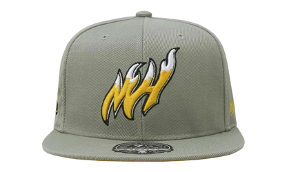 NBA Hardwood Classics Fitted Cap "Miami Heat - Sunny Gray" 6HSFDX21134 MHEGREY